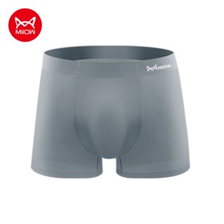 Miiow 1 Quần Lót boxer Vải Lụa Lạnh Siêu Mỏng Thoáng Khí Chống Vi Khuẩn Thời Trang Cho Nam m1270