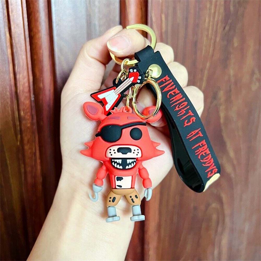 5-Piece Mutant Animal Funny Terror Toy Bear Keychain Freddy Foxy Children's Christmas Gift