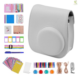 Bộ phụ kiện 12 trong 1 gồm túi / dây đeo máy ảnh / máy ảnh fujifilm instax mini 11 20