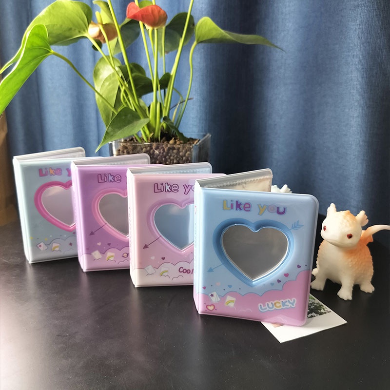 Album Đựng Thẻ idol mini Ba inch Họa Tiết Trái Tim