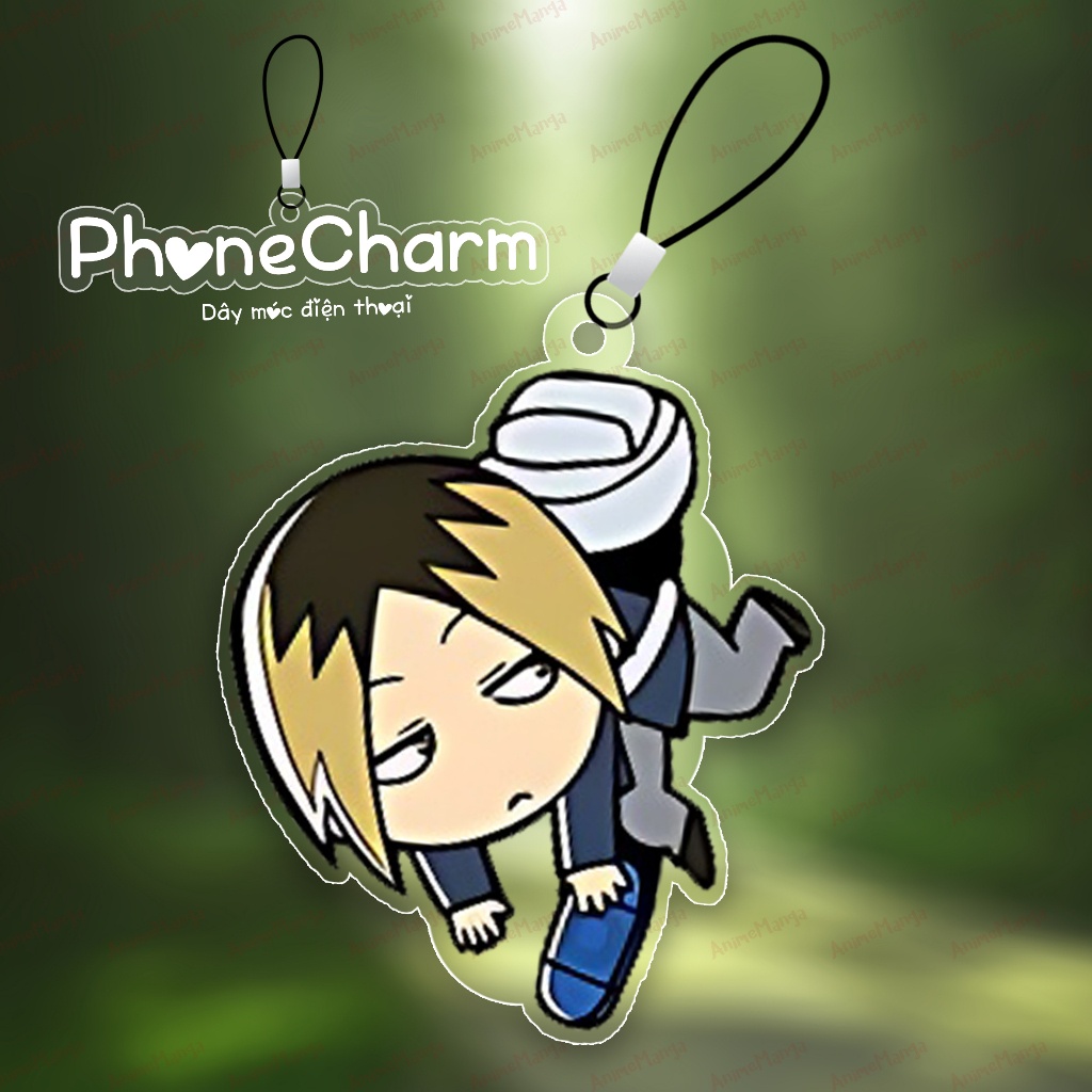 Móc khóa Móc Treo điện thoại Haikyuu!! Vua bóng chuyền ver cry bóng in hình anime chibi