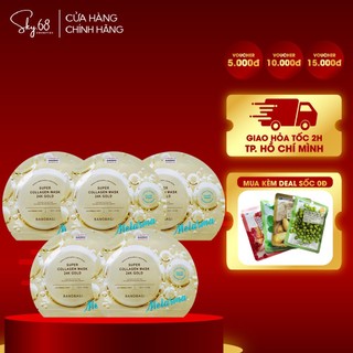 Combo 5 mặt nạ banobagi bổ sung collagen, mờ nám super collagen mask 30ml x5 - super 24k gold