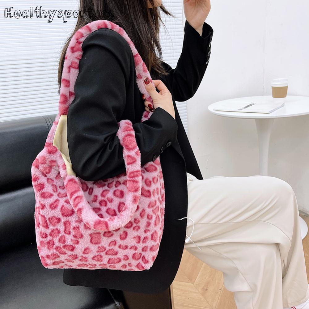 Thời Trang Túi Xách Tote Cỡ Lớn Phối Lông Xù Cho Nữ