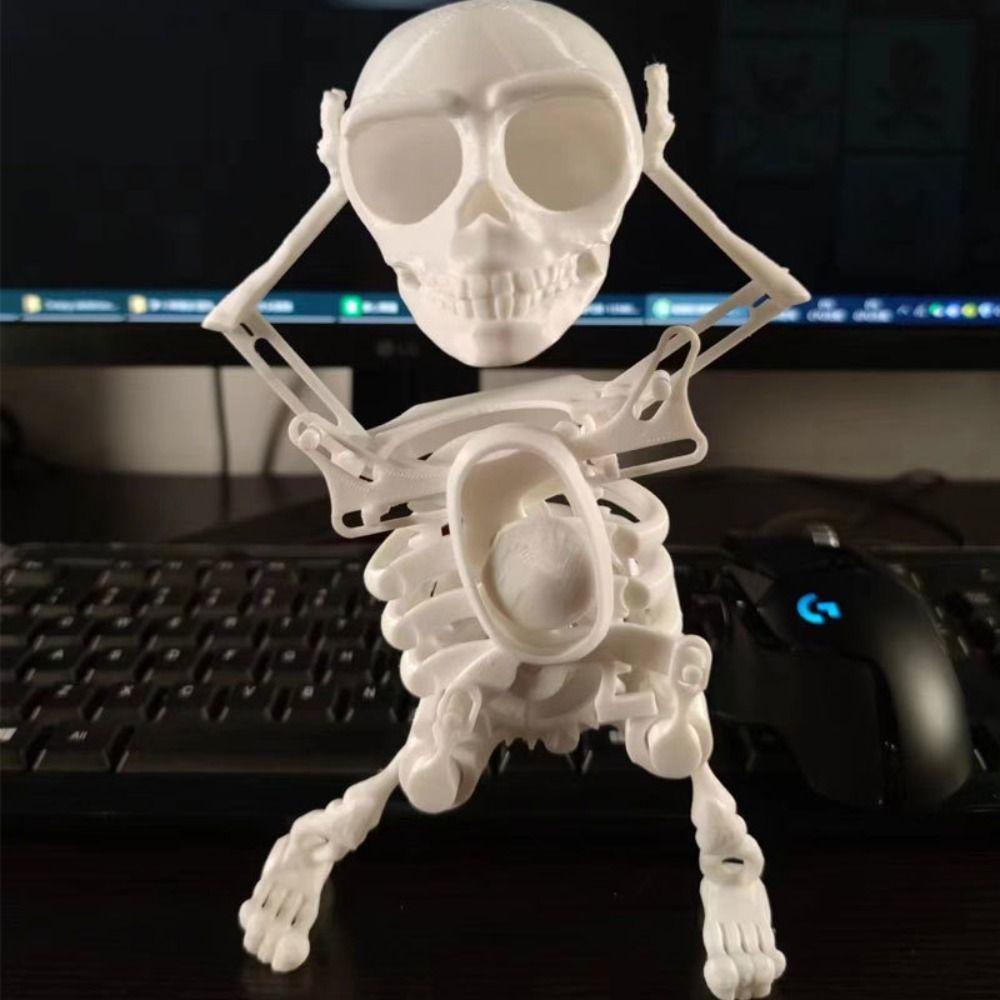 Mmluck Đồ Chơi Mô Hình Bộ Xương Nhảy Múa 3d Bằng Nhựa Vui Nhộn Sáng Tạo