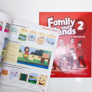 Sách- (Trọn bộ 2 cuốn) Family And Friends 2 (Class Book + WorkBook)