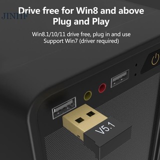 Jinf usb 5.1 thu phát nhạc không dây dành cho máy tính, laptop