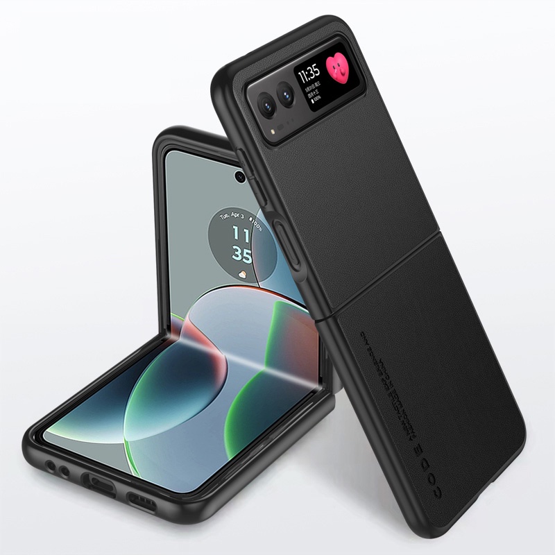 Dành Cho Motorola Razr 40 / Razr 40 Ultra 2023 Vỏ Bảo Vệ Họa Tiết Da Thời Trang