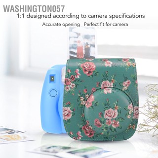Có thể bán buôn Bao Da PU Bảo Vệ Túi Đựng Đồ Du Lịch Di Động Cho Máy Ảnh Fujifilm Instax Mini 11 12 Ngay Hoa Hồng Xanh Washington057 Hàng giao ngay