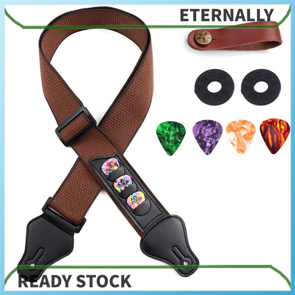 Dây Đeo Đàn guitar acoustic Có Thể Điều Chỉnh Với Giá Đỡ Kẹp Đàn guitar