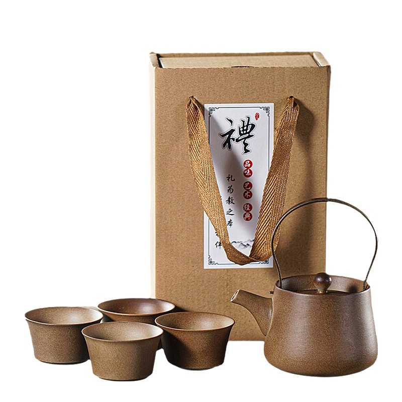 Bộ Ấm Trà Nhỏ 200ml Phong Cách Cổ Điển Chống Cháy Chịu Nhiệt Độ Cao