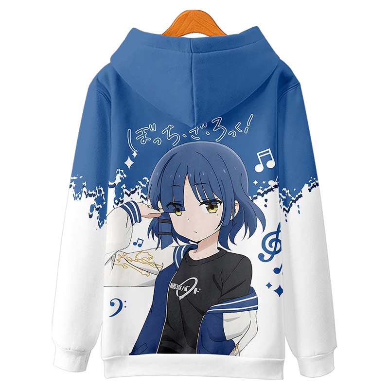 Áo hoodie Tay Dài In Họa Tiết anime bocchi the rock 3d Thời Trang unisex