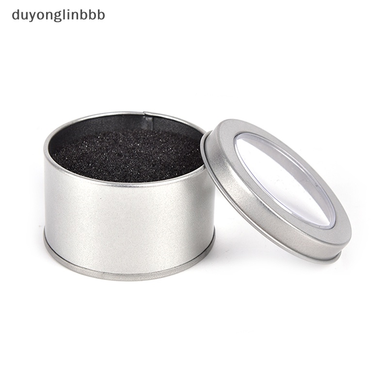 Hộp Tròn Kim Loại Bạc Trưng Bày Đồng Hồ Kích Thước 6.5 * 4cm