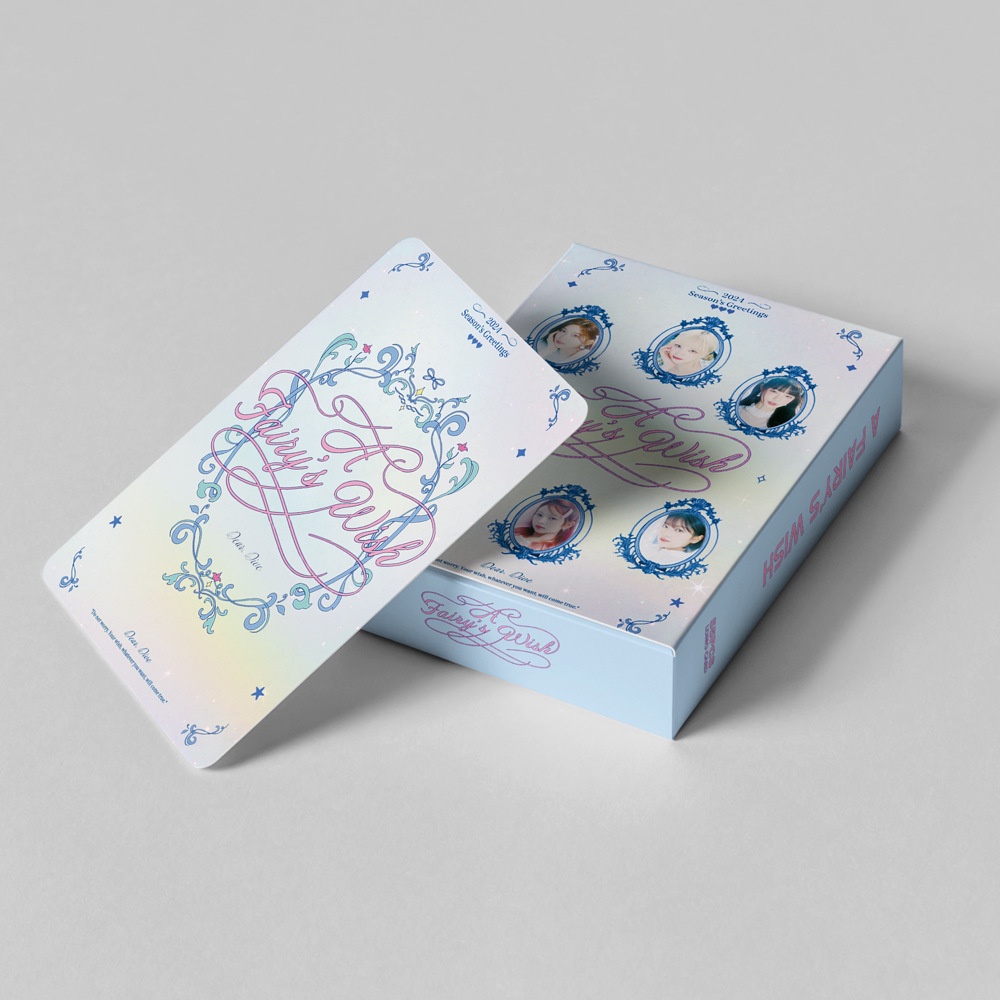 IVE Album 2024  A Fairy's Wish Photocard Lomo Card Postcard 55 chiếc / hộp