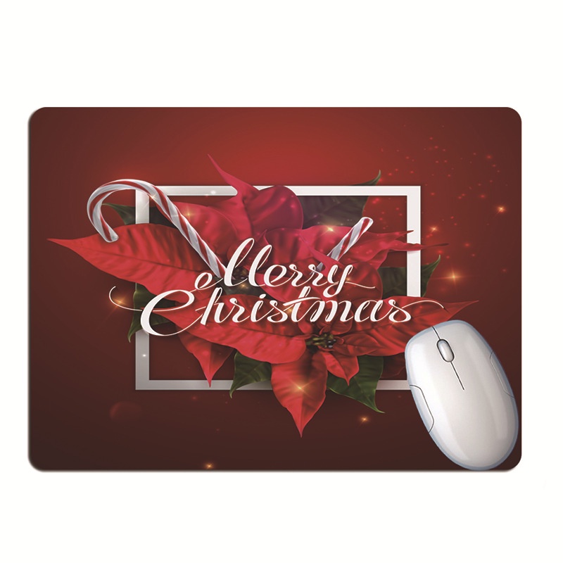 Tấm Lót Chuột Và Bàn Phím Họa Tiết Giáng Sinh Dễ Thương