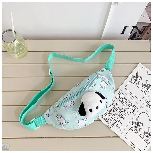 Sanrio Túi Đeo Chéo Ngực Họa Tiết Hoạt Hình Phong Cách Giáng Sinh Cho Bé