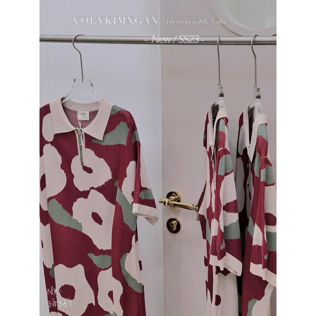 Váy mon.te hoa tím l.ouis 3 màu