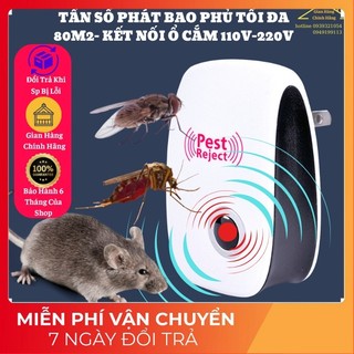 Máy đuổi chuột, đuổi muỗi, thiết bị đuổi côn trùng Pest Reject bằng sóng siêu âm (Hàng Nội Địa TQ)