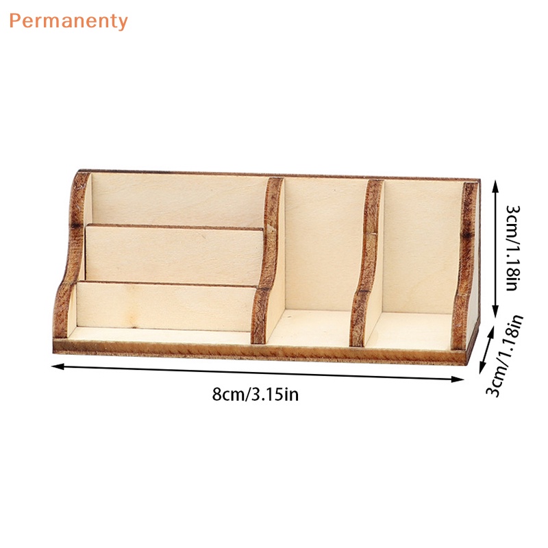 Kệ Sách Mini Để Bàn Trang Trí Nhà Búp Bê Tỉ Lệ 1: 12