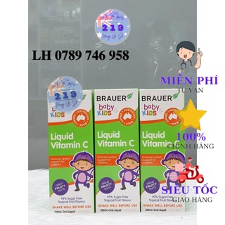 Siro vitamin C Brauer Baby & Kids liquid vitamin C trên 1 tuổi (100ml)