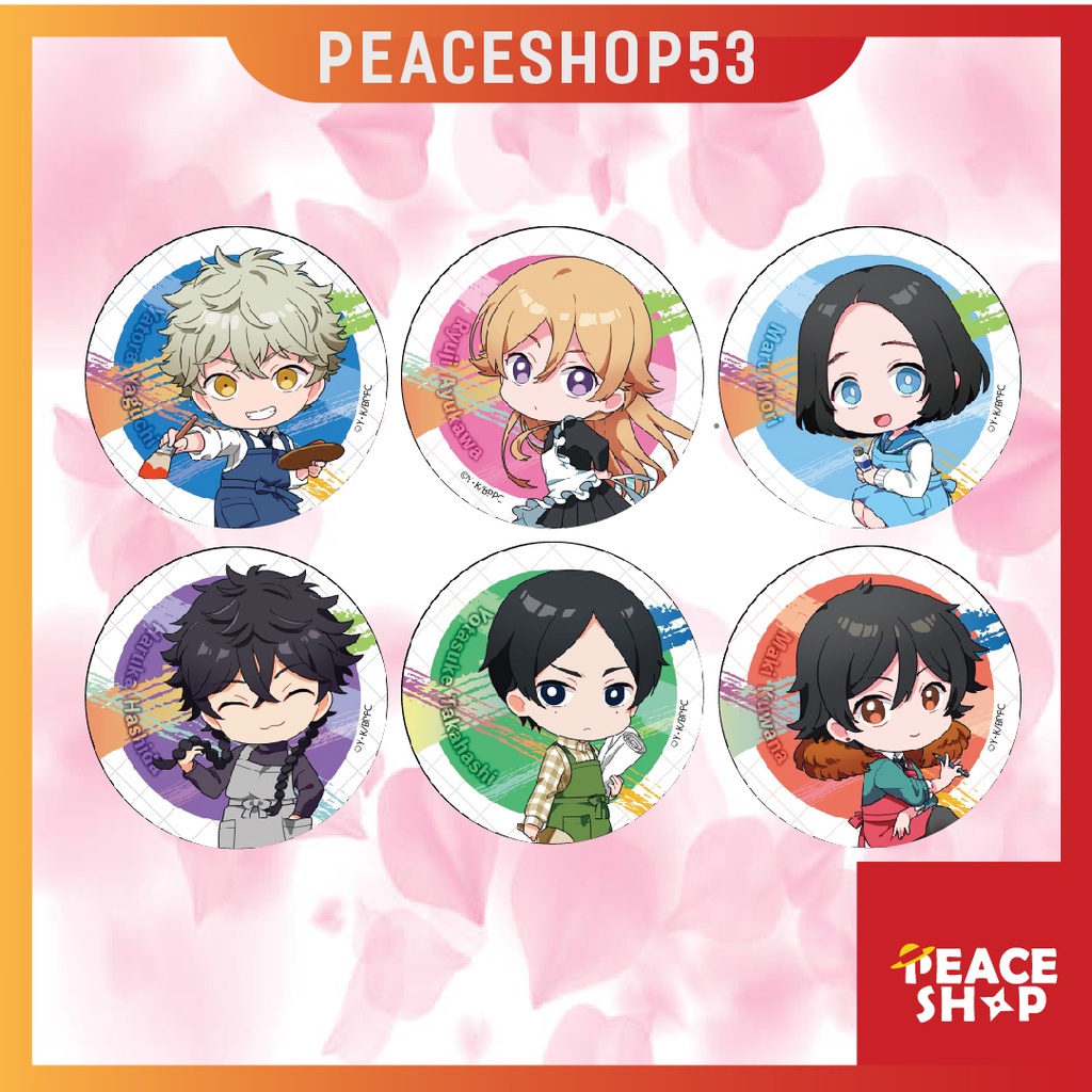 Huy hiệu Blue Period Lấp Lánh Huy Hiệu Anime Blue Period Phụ Kiện Anime Manga Ver 1 HH16