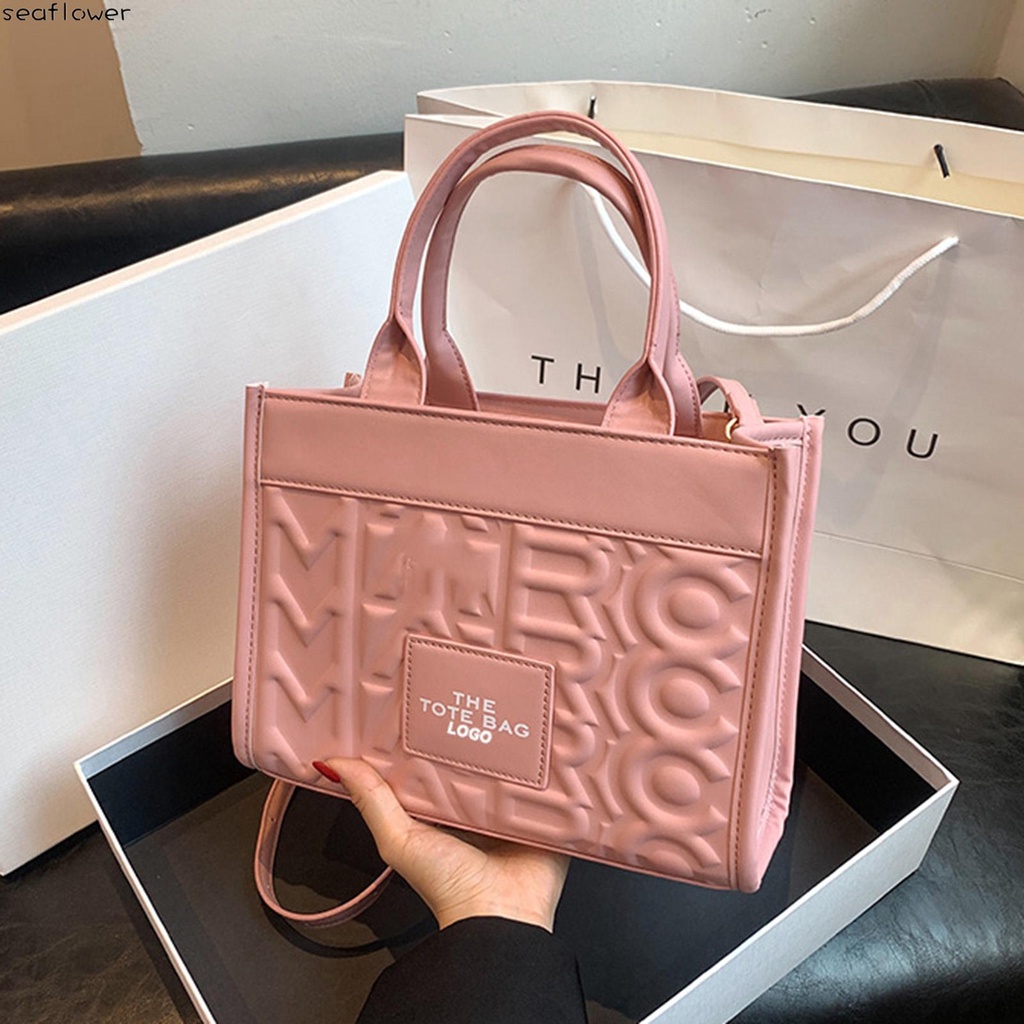 Túi tote Đeo Vai In Chữ Có Dây Điều Chỉnh Được Thời Trang Cho Nữ