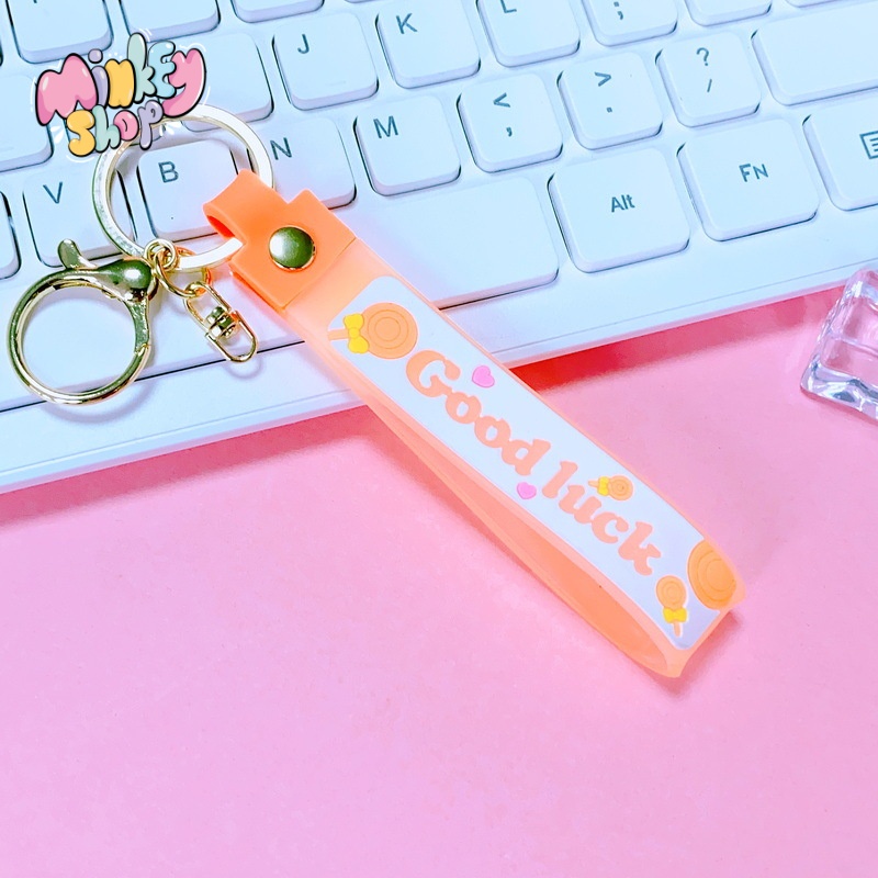 Móc khoá dây móc khoá GOOD LUCK dễ thương Quà tặng phụ kiện túi xách balo oto cặp xách đáng yêu -MINKEY