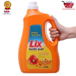 Nước Giặt LIX 3,6kg Tẩy Sạch Vết Bẩn Dùng Cho Giặt Tay Và Giặt Máy