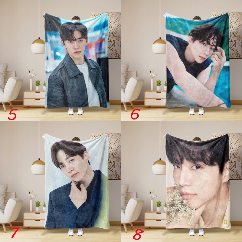 Chăn flannel 2pm lee junho In Hình Một Mặt Thiết Thực Làm Quà Tặng Cho Gia Đình / Văn Phòng Ngủ Trưa