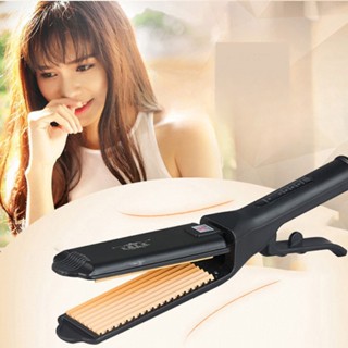 Máy dập xù, Máy bấm duỗi uốn tóc bản nhỏ chỉnh nhiệt Máy bấm phồng chân tóc Kemei Tạo kiểu, Làm đẹp Máy dập tóc tại nhà