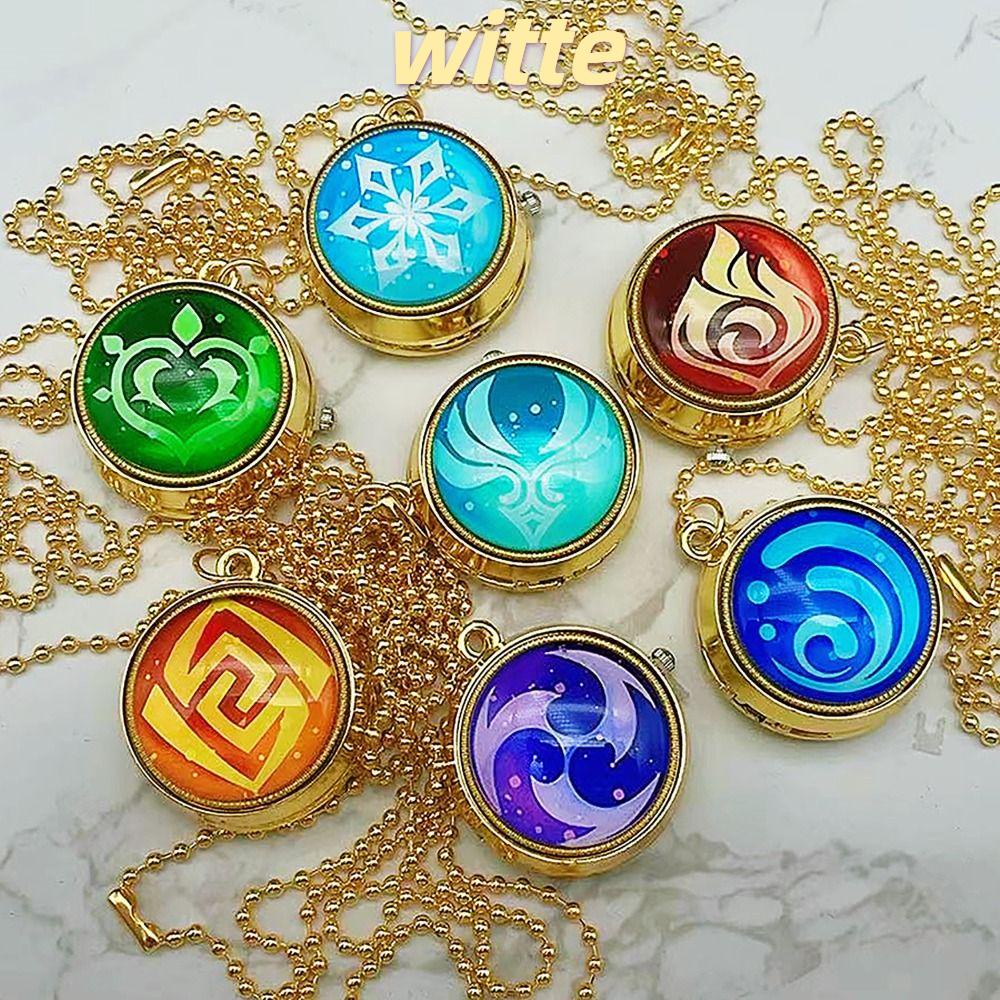 Đồng Hồ Quả Quýt Dây Xích Treo Mặt Hình anime merchandise merchandise / genshin Kiểu Vỏ Sò Tinh Tế Cho Học Sinh