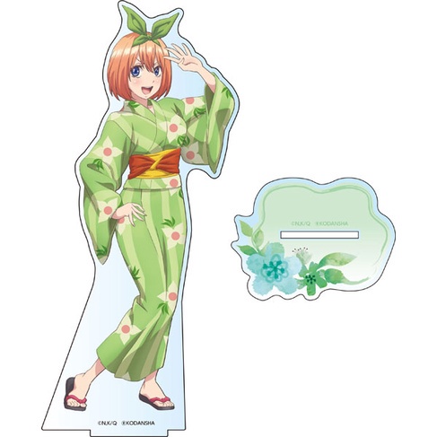 Mô hình Standee Quintessential Quintuplets Ichika Itsuki Yotsuba Miku Nino kimono Phụ kiện trang trí để bàn góc học tập