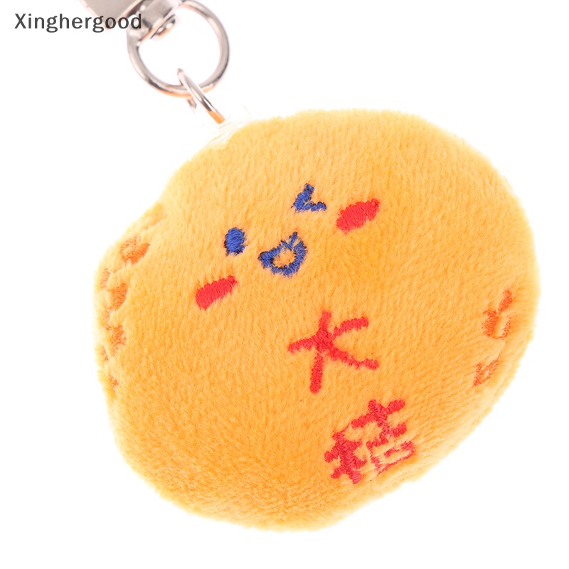 Xinghergood Móc Chìa Khóa Xe Hơi / Ba Lô / Túi Xách Hình Quả Cam Nhồi Bông Cá Tính Sáng Tạo xhg