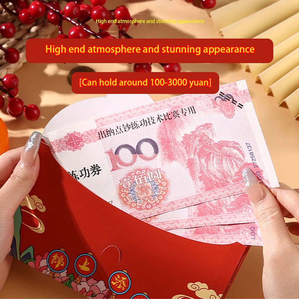 Bao Lì Xì Năm Mới Màu Đỏ May Mắn Phong Cách Trung Hoa