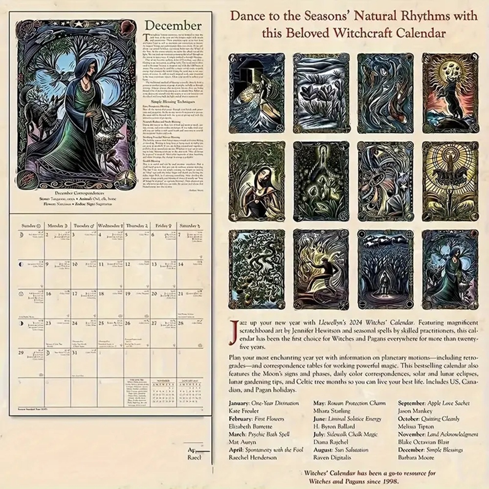 Lịch Để Bàn Hình Phù Thủy Thời Trang Thiết Thực Cho Nhà Ở