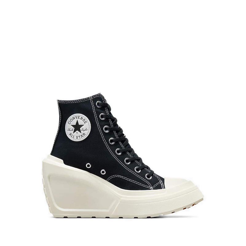 Giày Thể Thao Converse Chuck 70 De Luxe Wedge Women's - Black/Black/Egret