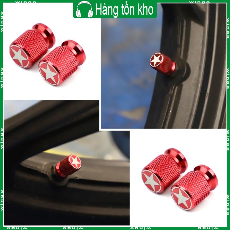 Nắp Van Bánh Xe Hơi / Xe Máy Hình Tròn Bằng Nhôm Chống Thấm Nước / Bụi