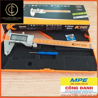 Thước kẹp, cặp điện tử kapusi k-2910 150mm chính hãng- chuẩn