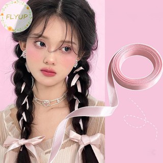 Dây Cột Tóc Ruy Băng Thắt Nơ Bằng Lụa Dài 2M Cho Nữ