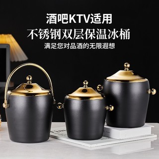 Xô làm đá hai lớp bằng thép không gỉ tiện lợi