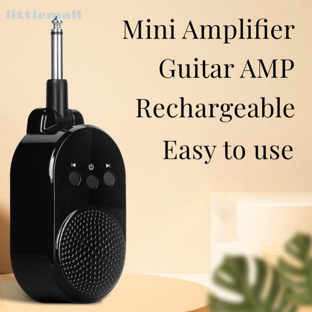 Mini Guitar AMP Cho Đàn Guitar Điện Bass Guitar AMP USB Sạc 4 Giờ