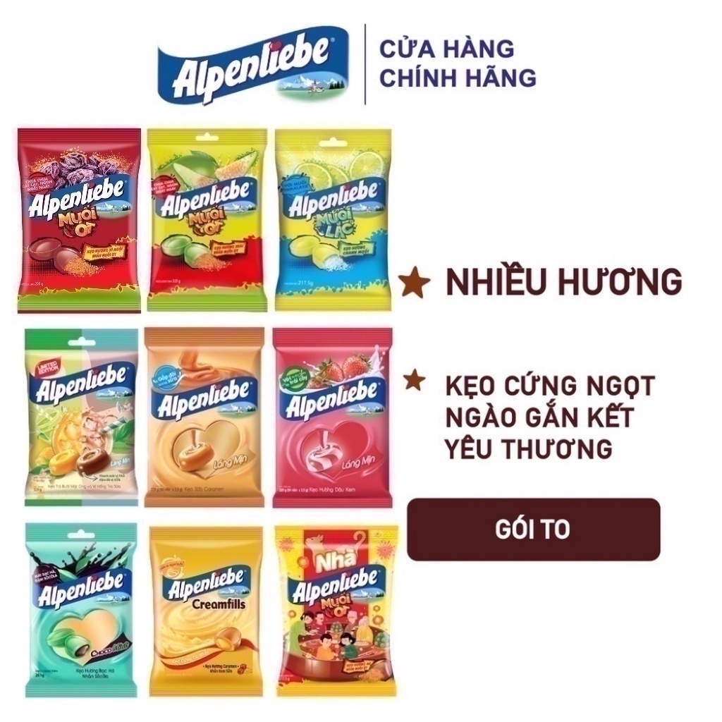 Kẹo cứng Alpenliebe nhiều hương 