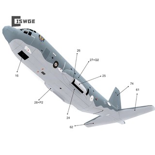 Mô hình máy bay chiến đấu quân đội ac130 bằng giấy