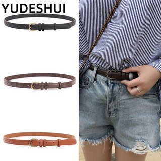 YUDESHUI Thắt Lưng Da Bản Nhỏ Thiết Kế Sang Trọng Thời Trang