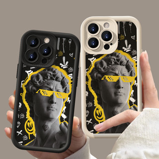 Ốp Điện Thoại Silicon Mềm Dày Dặn Hình Tượng Điêu Khắc Cho IPhone 7 8 Plus X XR XS Max 11 12 13 14 15 Pro Max 14 15 Plus