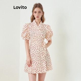 Đầm Lovito họa tiết trái tim phong cách dễ thương cho nữ L83ED102