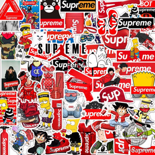  Set 50 Sticker Supreme Cực Chất Hình Dán Brand Logo Chống Thấm Nước Trang Trí Mũ Bảo Hiểm Laptop 