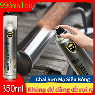 👌👌👌Sơn Bạc Mạ Crom Sơn Xịt Mạ Chrome Sáng Bóng 350ml Chai Sơn Mạ Siêu Bóng làm mới ô tô, xe máy