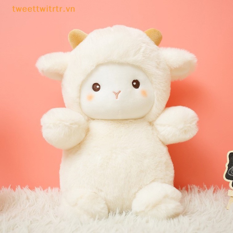 Thú Nhồi Bông Hình Cừu alpaca 25cm Siêu Dễ Thương
