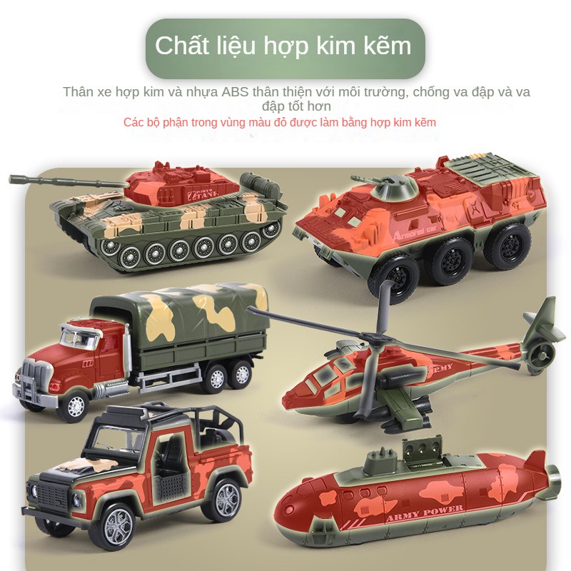Mô Hình Xe Tăng Quân Đội Đồ Chơi Bằng Hợp Kim Cho Bé Trai