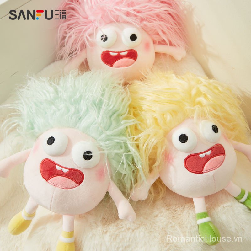 Sanfu Búp Bê Nhồi Bông cotton Hình Mắt Xấu Xí 25cm Dễ Thương821912